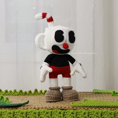 Cuphead and Mugman amigurumi pattern (big version)