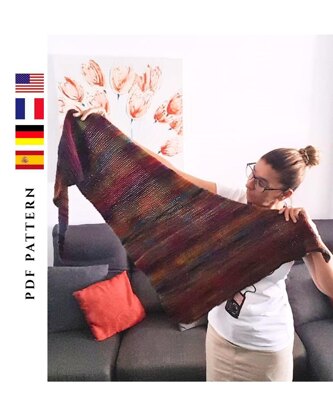 Asymmetrical Wrap Shawl