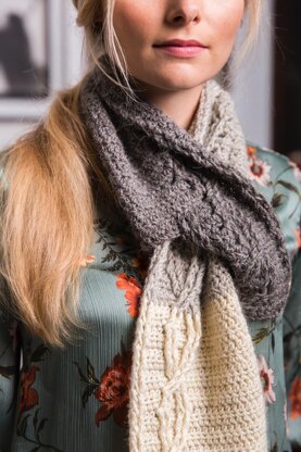 Marl Cabled Scarf