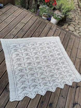 Lace Anniversary Lap Blanket