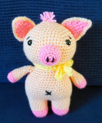 Amigurumi Häkelanleitung für Glücksschweinchen Lucky ♥