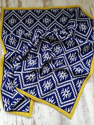 Midnight Snowflakes Blanket