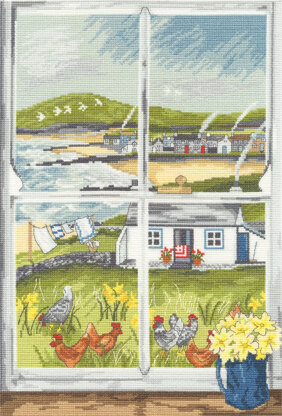 Bothy Threads Primrose Window Cross Stitch Kit