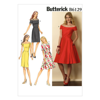 Butterick Misses'/Misses' Petite Dress B6129 - Sewing Pattern