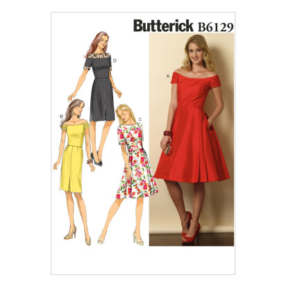 Butterick Kleid für Damen und kleine Damen B6129 - Schnittmuster