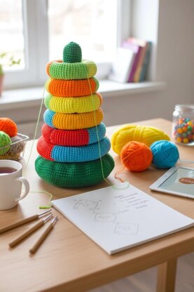 Multi-color stacking rings