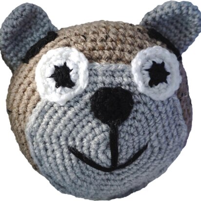 Crochet pattern for the Small cuddly bear cushion