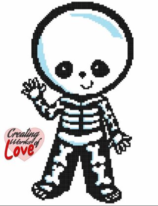 Skeleton Boy Stitch Graphgan