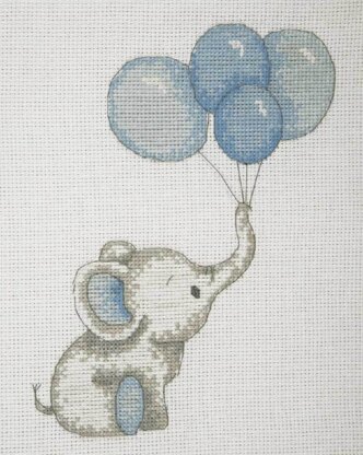 Anchor Boy Balloons Cross Stitch Kit