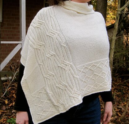 Adare Cabled Poncho