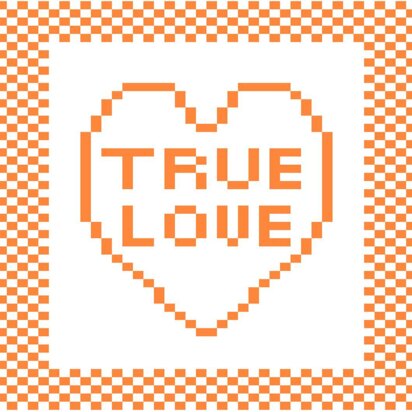 'True Love' Heart Dishcloth