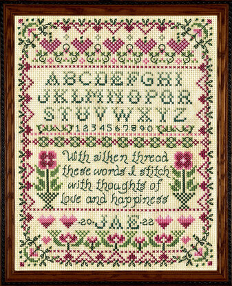 Design Works Stitcher Sampler Cross Stitch Kit - 21.59cm x 27.94cm