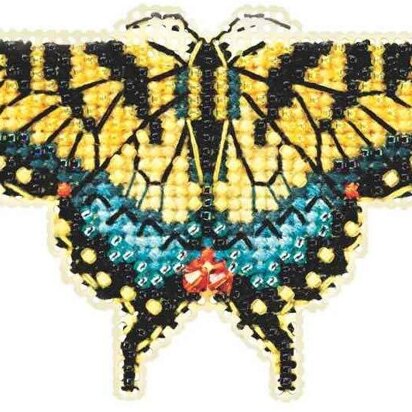 Mill Hill Yellow Swallowtail Cross Stitch Kit