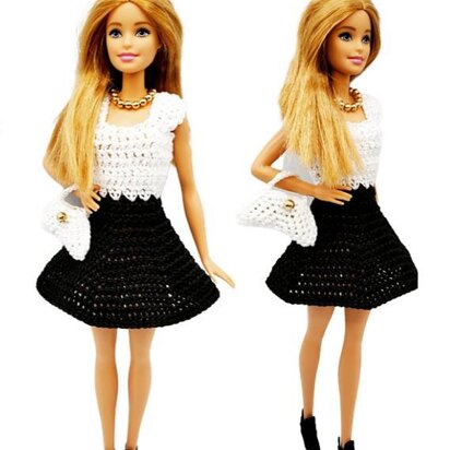 Barbie Skirt Dress and Purse