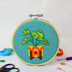 The Make Arcade Monstera Embroidery Kit - 4 Inch