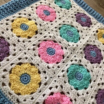 Pastel Posies Baby Blanket