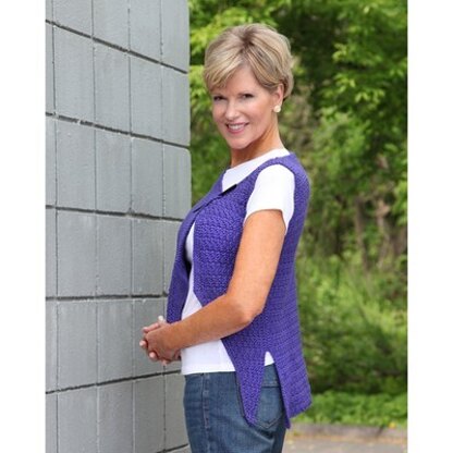 480 Proclus Vest - Top Crochet Pattern for Women in Valley Yarns Goshen