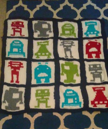 Grayson's Robot blanket