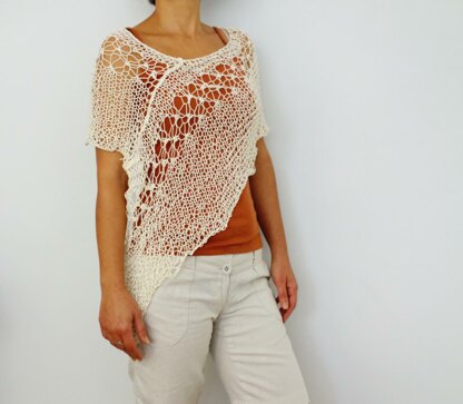 Laced Shoulders Poncho