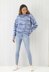 Women and Girls Round Neck sweater and Hoodie knitted in King Cole Camouflage DK - Leaflet