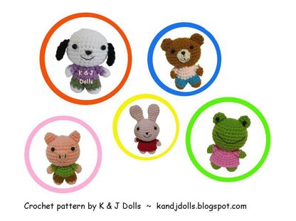 Animal Friends Amigurumi crochet pattern