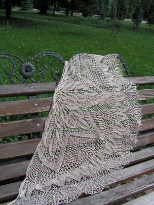 shawl flaxen with viscose