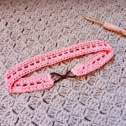 Crochet Pink Headband/Hairband Pattern