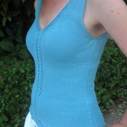 Helena Sleeveless Top - knitting pattern