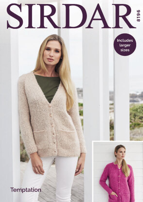 Cardigans in Sirdar Temptation - 8196 - Downloadable PDF