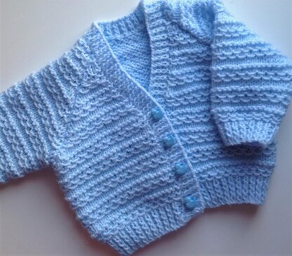 Waves of Love baby cardigan Knitting pattern by Seasonknits | LoveCrafts