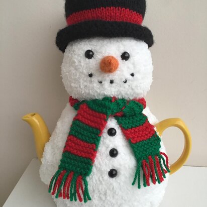 Mr Snowman tea cosy