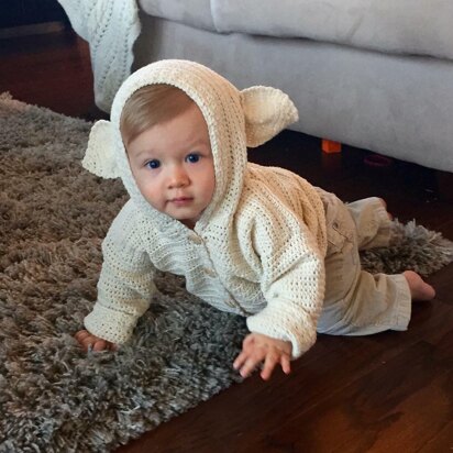 Lamb's Ears Baby Cardigan