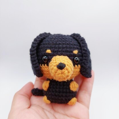 Dachshund Puppy Amigurumi Crochet Pattern