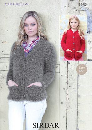 Cardigans in Sirdar Ophelia - 7262 - Downloadable PDF