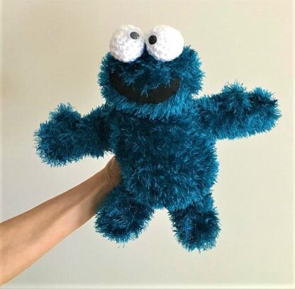 Crochet hairy monster plushie