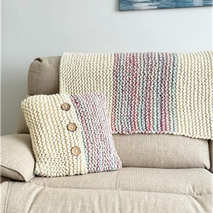 Beginner Cushion Cover and Throw