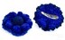 Royal Blue. Crocheted Flower Pins