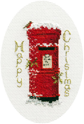 Derwentwater Designs Christmas Post Card Cross Stitch Kit - 12.5cm x 18cm