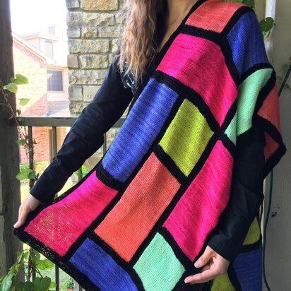 Color Block Shawl