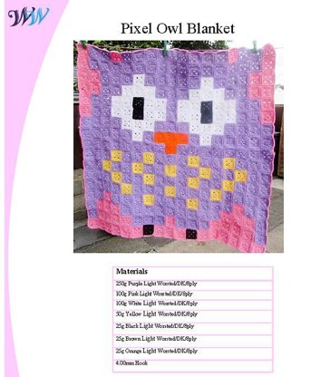 Owl Granny Square Blanket