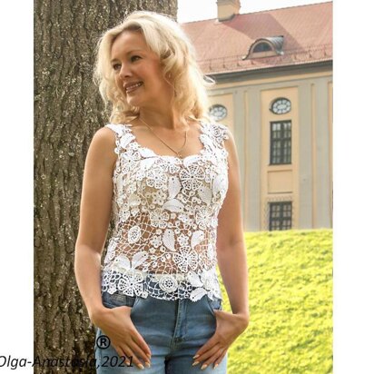 White lace blouse