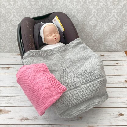 Car Seat Blanket Knitting Pattern #680