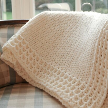 Esme waffle crochet blanket