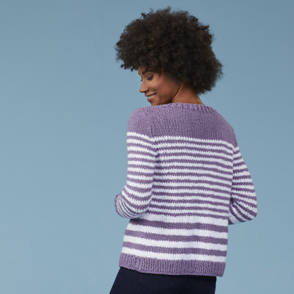 Marblemount Cardigan - Knitting Pattern For Women in Tahki Yarns Hatteras by Tahki Yarns