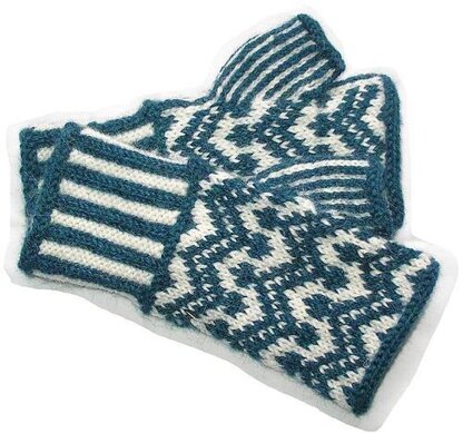 Zigzag Fairisle Hand Warmers