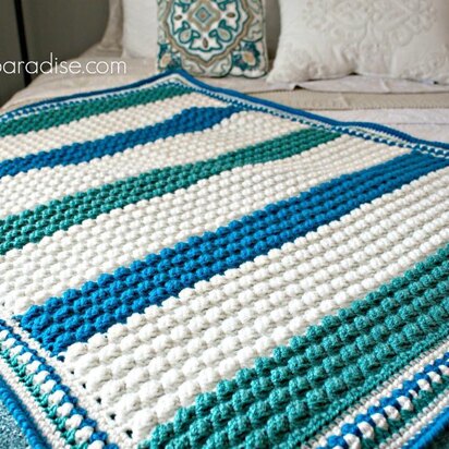 Blue Hawaiian Baby Blanket