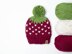 Strawberry Pompom Hat Chunky Baby Children Women