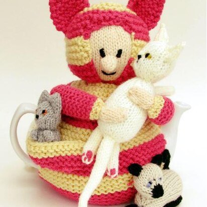 Cat Lady Tea Cosy Knitting Pattern