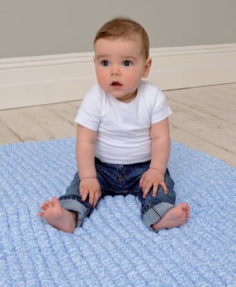 Baby Cushion, Blanket, Playmat & Cot Bumper in Rico Creative Pompon Party - 220 - Downloadable PDF