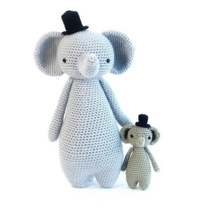 Elephant with Hat Crochet Amigurumi Pattern